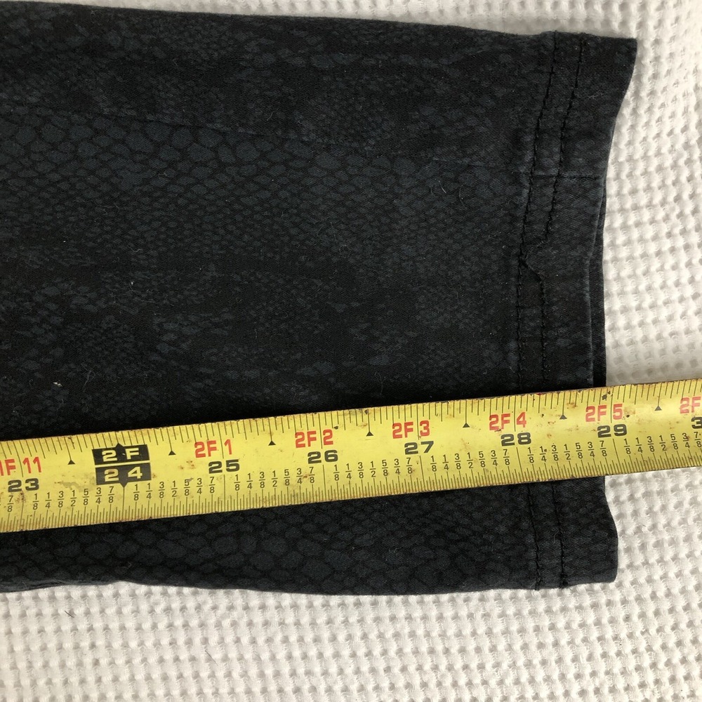 One 5 One jeans womens 14W black snake skin look super soft tapered 36 x 29 - Picture 9 of 10
